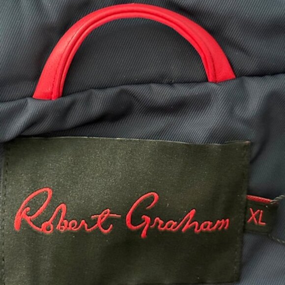 Robert Graham Quilted Snap-Front Weather-Resistant Chore Jacket Navy Blue XL NWT - Picture 14 of 16